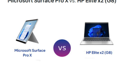 مقایسه Surface Pro 8 و HP Elite x2 G8